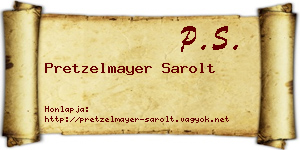 Pretzelmayer Sarolt névjegykártya